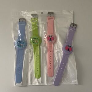 Colorful Kids Animal AirTag Watches Set